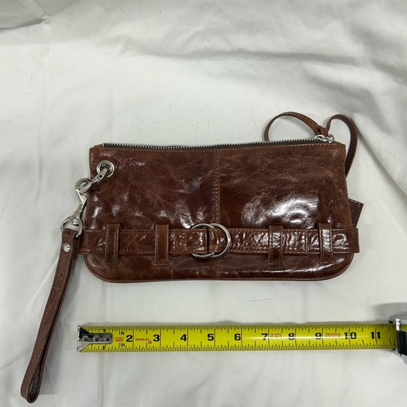 Latico Brown Leather Wristlet Clutch - Picture 2 of 6